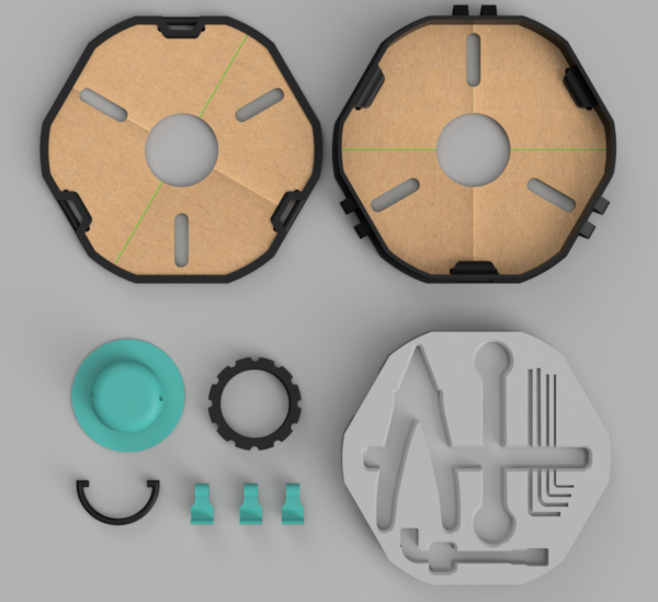 Sistema de almacenamiento modular a base de carretes